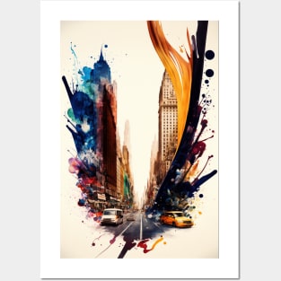 New York In Watercolor II Posters and Art